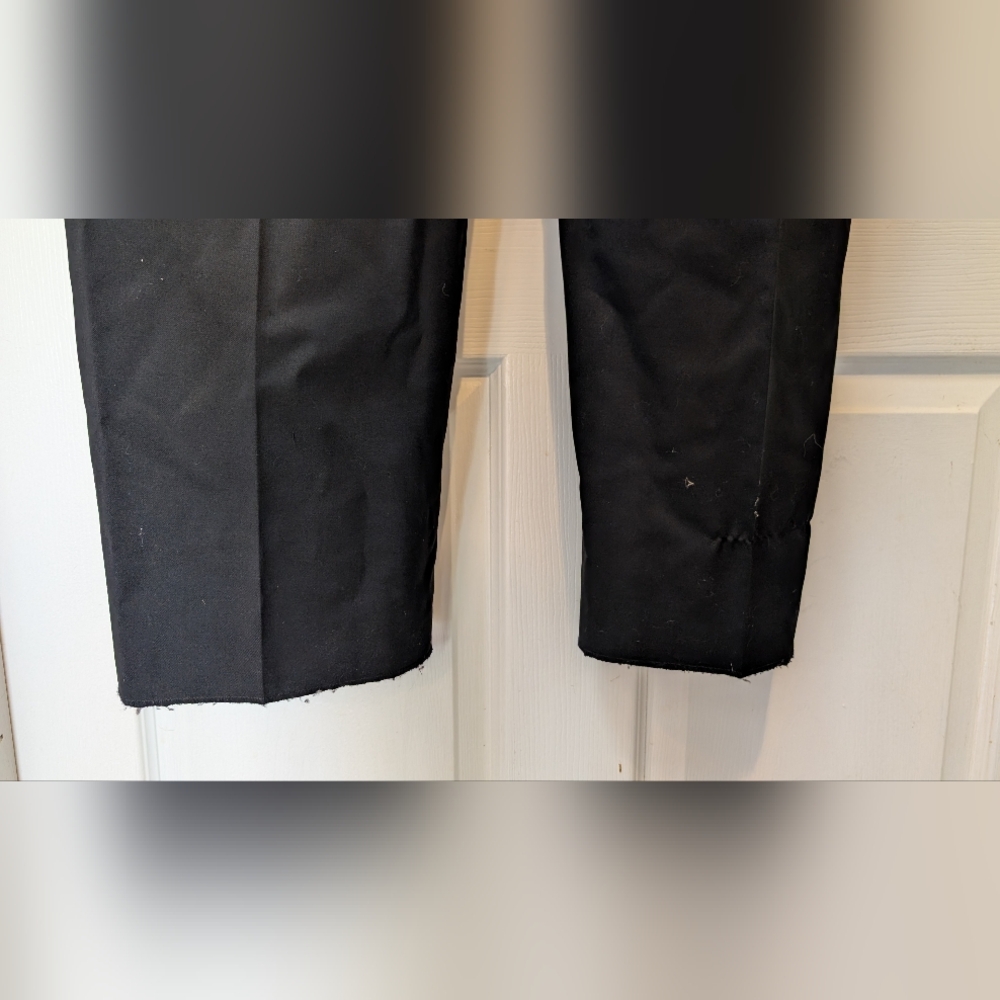 Veronesi Italy NWT Men's Black 100% Wool Wide Leg Palermo Pants Size 38 Unhemmed - Picture 9 of 16